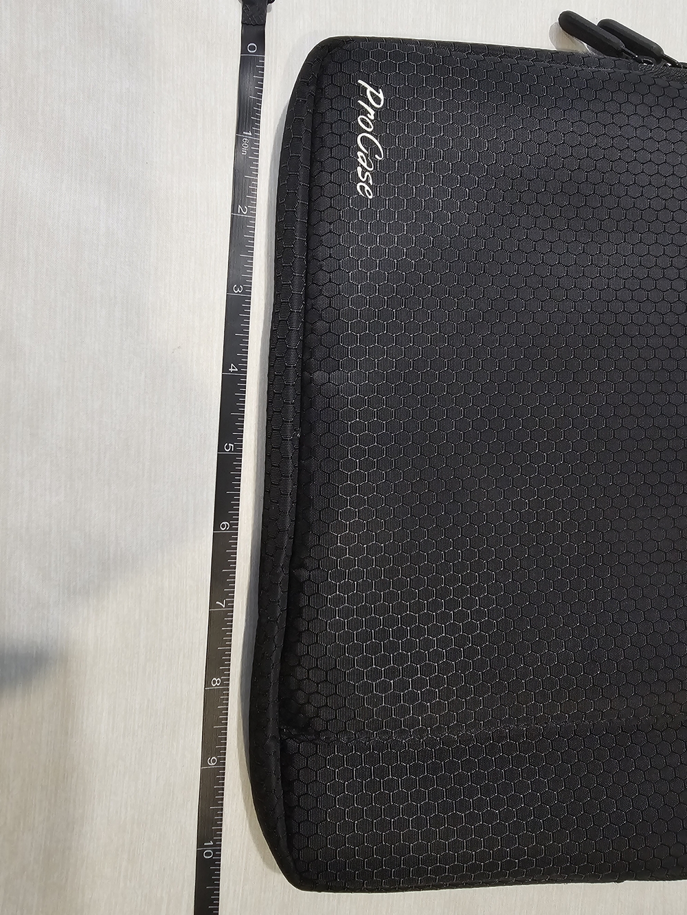 ProCase Black Laptop Sleeve with Honeycomb Texture - Picture 2 of 3